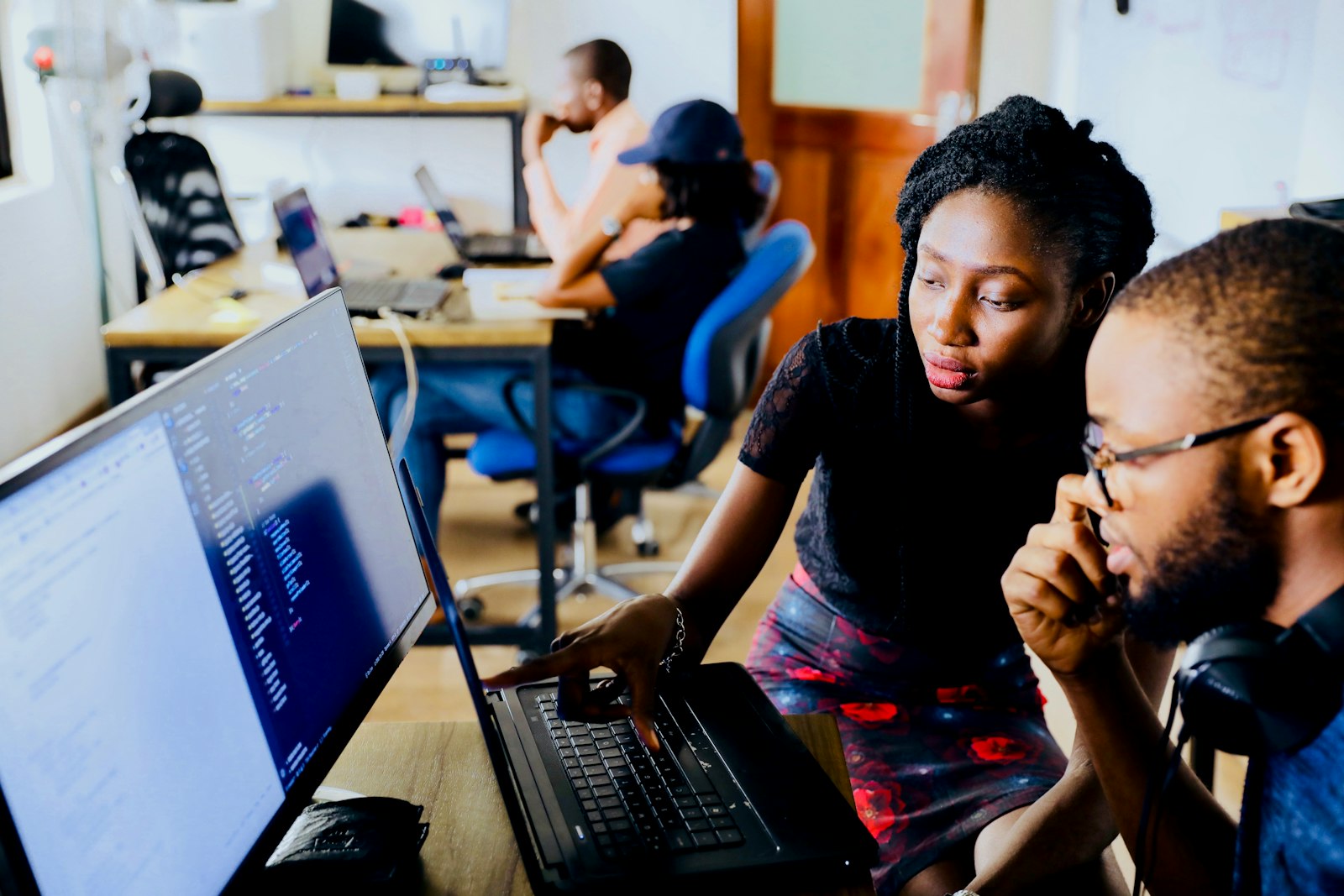 Students building a AI for Real Life project